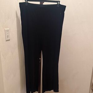The Limited Black Velour Wide Leg Pants